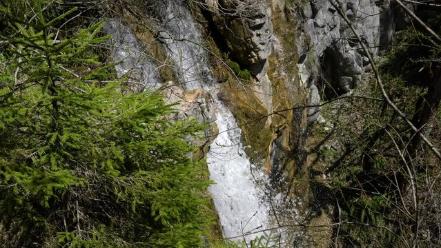 Waterfall Ugric, Vlasic mountain, Bosnia and Herzegovina - (4K)