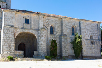 Empty rural villages in the interior of Spain, empty streets