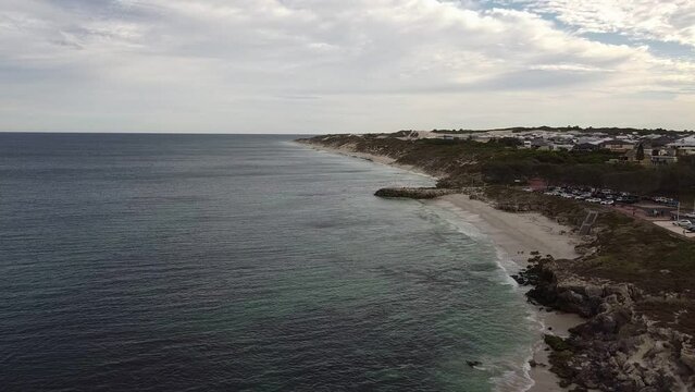 Aerial View Over Burns Beach In Winter, Perth Western Australia