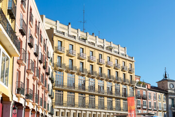Obraz premium Streets of the city of Burgos, Castilla-Leon, Spain; monuments and classical city windows