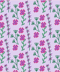  pattern with lilac flowers