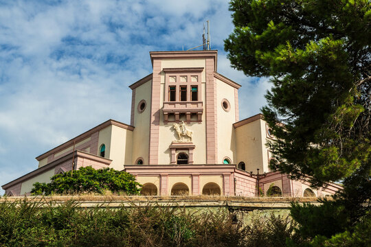 DURRES, ALBANIA -  September 2021: Villa of Zog in Durr&euml;s. Albania
