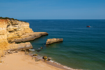 Fototapeta premium Beautiful Praia de Pontal. in Porches on the Algarve in Portugal
