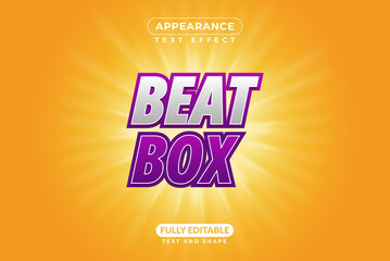 Editable text effect appearance beat box music mouth hear tempo acoustic Capella studio microphone