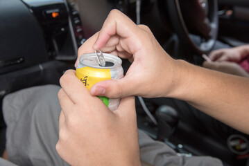 hand with car driver 