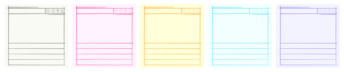 F_2206_정사각_색연필 그림일기 프레임 세트-02