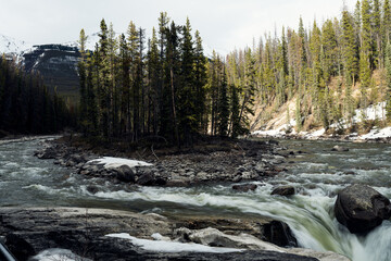 Majestic river in a place in North America
