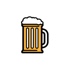 beer vector illustration alcohol drink