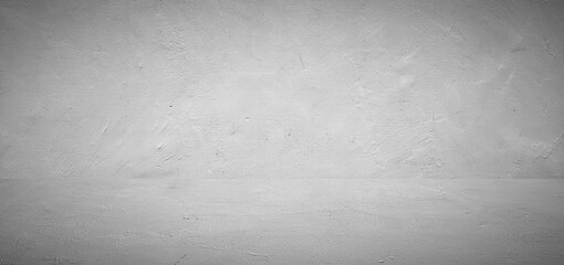 white empty room cement concrete floor and wall abstract texture background