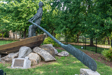 Headman statue in Richmond Park.