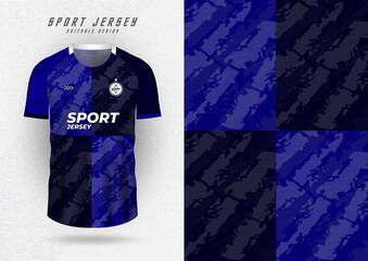 Background mockup for sports jerseys, jerseys, running shirts, blue and black stripes.
