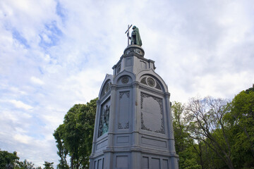 Fototapeta na wymiar Monument to Vladimir the Great in Kyiv, Ukraine 