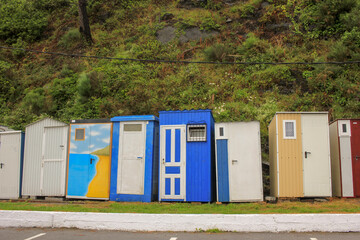 huts for people to change clothes