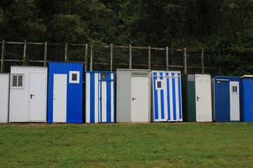 huts in the beach of Luarca