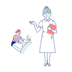 エステティシャンとエステの施術シーン