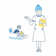 エステティシャンとエステの施術シーン