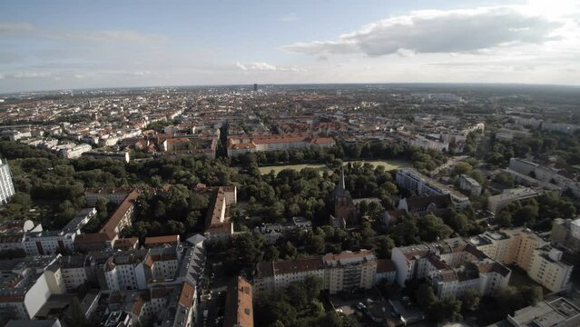 Auenkirche - Berlin Luftbild - Dohnenaufnahme - Drohne &uuml;ber Berlin