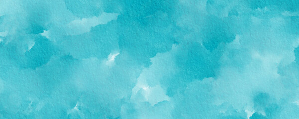 Watercolor blue abstract texture rectangle background