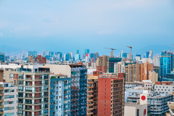 Naklejka premium Lima, Peru. Top view of the city.