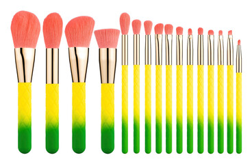 Makeup brush set mockup
