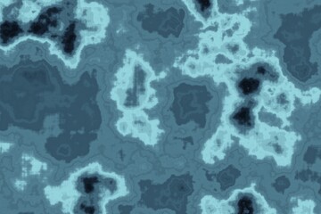 Abstract patterned art azure cyan gradient grunge illustration.