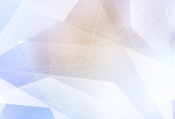 Light Purple vector layout with lines, triangles.