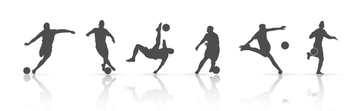 football style collection, silhouette design, vector illustration