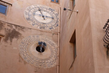 Fototapeta na wymiar Trapani, Sicily (Italy): the Clock Tower (Torre dell'Orologio)