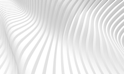 Obraz premium White stripe waves pattern futuristic background