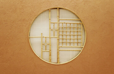 日本建築にある竹で作られた飾り窓