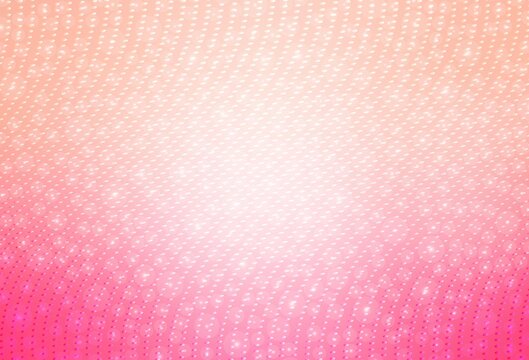 Light Pink vector Blurred bubbles on abstract background with colorful gradient.