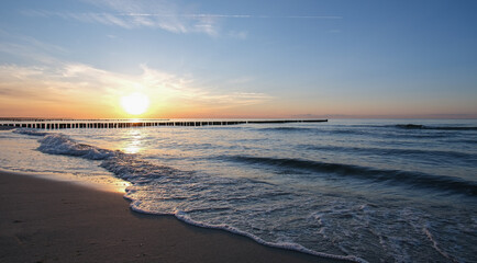Obraz premium Sonnenuntergang Ostsee