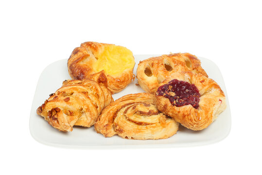 Danish pastry selection