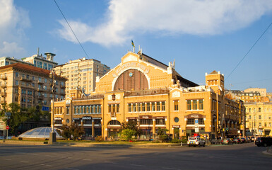 Obraz premium Bessarabsky market in the center of Kyiv, Ukraine