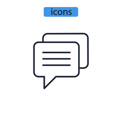 chat icons  symbol vector elements for infographic web