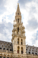 Fototapeta na wymiar Hôtel de Ville de Bruxelles sur la grand Place