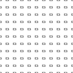 Square seamless background pattern from black football goal symbols. The pattern is evenly filled. Vector illustration on white background