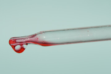 The last drop in the pipette of blood. The concept of developing a pharmaceutical drug for the...