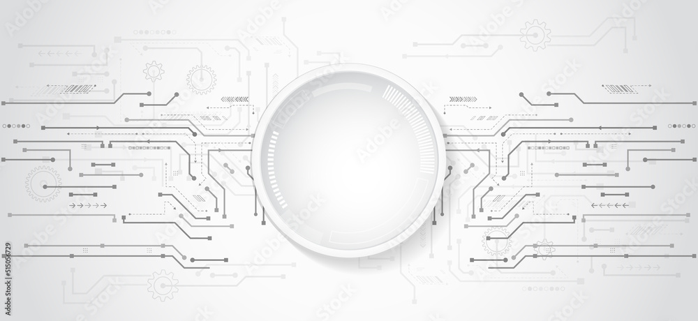 Aufkleber gray and white futuristic background. vector illustration template. abstract innovation background f