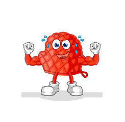 cooking glove muscular cartoon. cartoon mascot vector