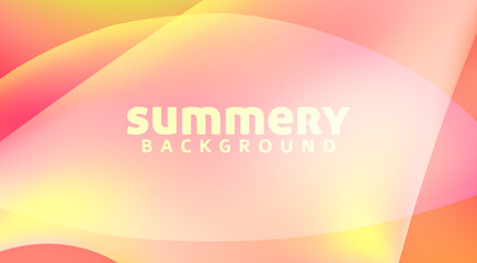 Summery background with warm colors transitions