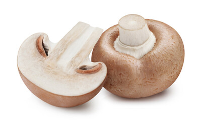 Fototapeta na wymiar Delicious mushrooms, isolated on white background