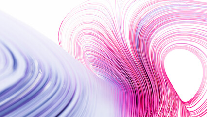 3D color motion line curves abstract background render. Digital generated graphics.