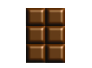 chocolate bar icon element on white background object milk tasty world label sugar cocoa dark bar cake yummy healthy calorie diet happy vector illustration character July august holiday delicious 