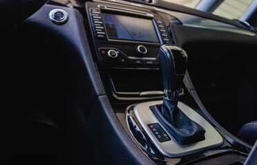 Obraz na płótnie Canvas automatic car dash bord with GPS