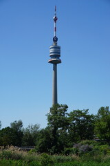 Fototapeta premium Donauturm, the Danube tower in Vienna, Austria