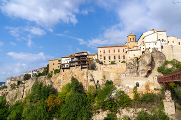 Fototapeta premium Casas colgadas de Cuenca. Patrimonio de la Humanidad. Castilla la Mancha.