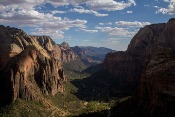 Outdoor Nature Landscape Shot of Zion National Park Mountains and Canyons in Summer in Utah from Canon T7 Rebel 