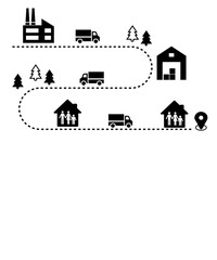 Naklejka premium Logistics
