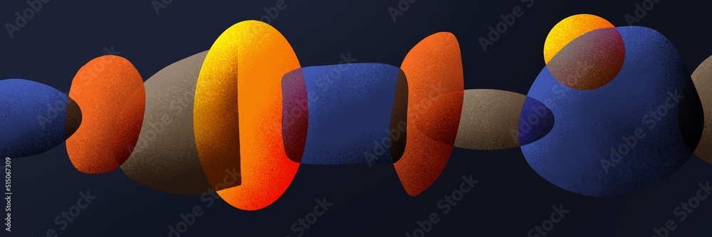 Aufkleber abstract shape gradient and noise background. colorful shape pattern illustration for wallpaper, pos